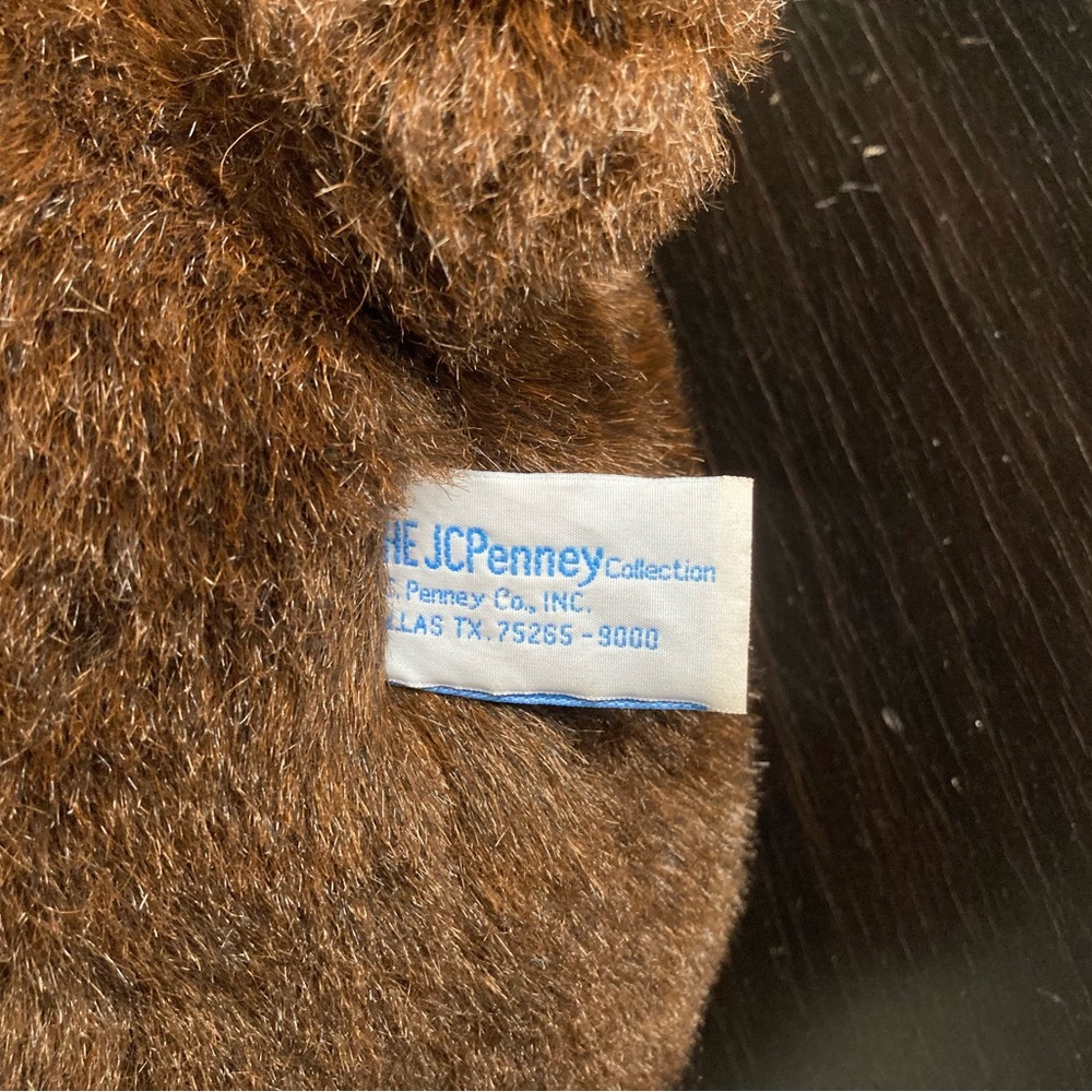 JC PENNEY Christmas BROWN BEAR Teddy Stuffed Animal LARGE 22 in Collectable Bear - Picture 9 of 11